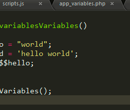 Variables variables o variables dinámicas en PHP